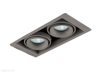 Встраиваемый светильник Donolux Lumme DL18615/02WW-SQ Silver Grey/Black