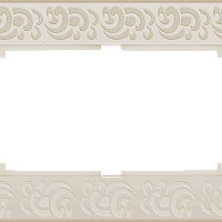 Рамка для двойной розетки (слоновая кость) Werkel WL05-Frame-01-DBL-ivory