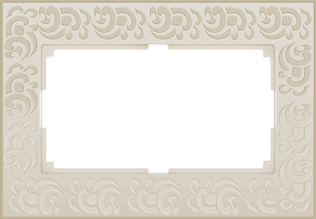 Рамка для двойной розетки (слоновая кость) Werkel WL05-Frame-01-DBL-ivory