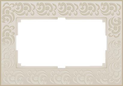 Рамка для двойной розетки (слоновая кость) Werkel WL05-Frame-01-DBL-ivory