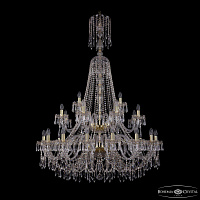Большая хрустальная люстра Bohemia IVELE Crystal 1403/16+8+4/400/XL-163/2d G