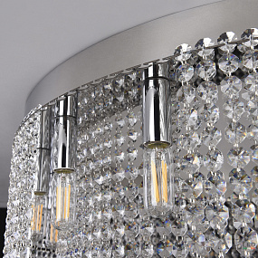 Хрустальная потолочная люстра APL LED Sicilia SH02.73.B.Ni.E14.PK