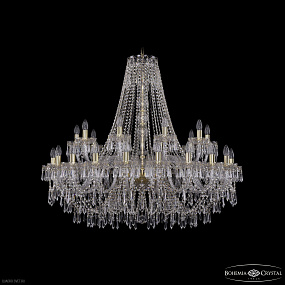 Большая хрустальная люстра Bohemia IVELE Crystal 1403/20+10/400 G