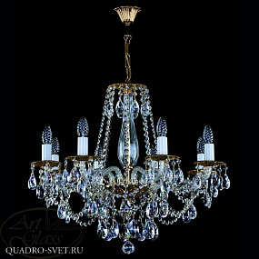 Люстра подвесная ARTGLASS DEMETER VIII. BRASS ANTIQUE CE