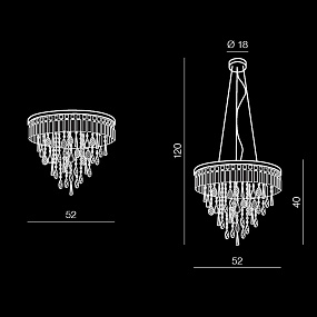 Люстра подвесная Azzardo Kalabria AZ2108