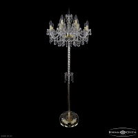 Торшер с хрусталем Bohemia IVELE Crystal 1403T2/8+4/195-165 G