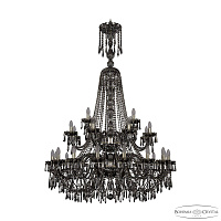 Большая хрустальная люстра Bohemia IVELE Crystal 1403/16+8+4/400/XL-160/2d G M781