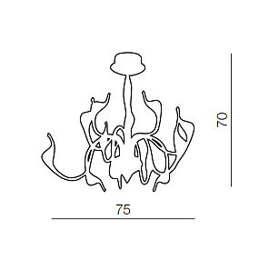 Люстра потолочная Azzardo Snake Pendant AZ1017