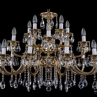 Литая подвесная люстра с хрусталем Bohemia IVELE Crystal 1722/10+5+5/335-64/A/GB