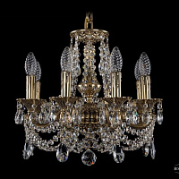 Литая подвесная люстра с хрусталем Bohemia IVELE Crystal 1707/8/125/C/GB