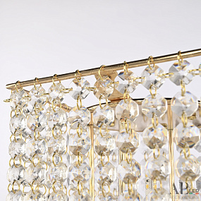Хрустальная светодиодная настольная лампа APL LED Rimini S500.L4.15-38.B.3000.Gold