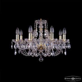 Хрустальная подвесная люстра Bohemia IVELE Crystal 1406/8/195/G