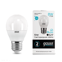 Лампа Gauss LED Elementary Globe 8W E27 4100K 53228