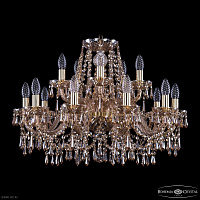 Хрустальная подвесная люстра Bohemia IVELE Crystal 1403/10+5/240 G M721