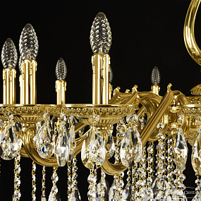 Большая хрустальная люстра Bohemia Ivele Crystal 75302/16/360 A G