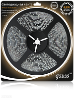 Светодиодная лента GAUSS 4.8 Вт/м 3528 SMD 2700K