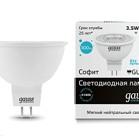 Лампа LED Gauss Софитная 3,5 Вт  GU5.3 4100K 220В 16524