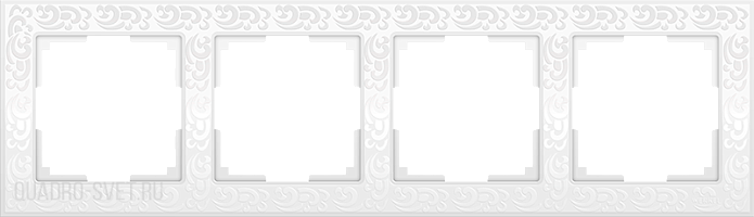 Рамка на 4 поста (белый) Werkel WL05-Frame-04-white