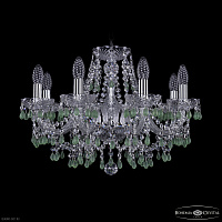 Хрустальная подвесная люстра Bohemia IVELE Crystal 1410/8/195 Ni V5001