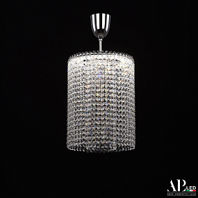 Хрустальный светодиодный подвесной светильник APL LED Sicilia SH01.25.A.LED -DIM.Ni.Tube