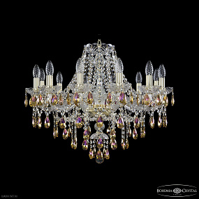 Хрустальная подвесная люстра Bohemia IVELE Crystal 1415/12/240 G K777
