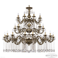 Большая хрустальная люстра Bohemia IVELE Crystal AL79104/16+8+8/550/3d A AGB