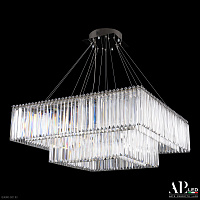 Большая хрустальная светодиодная люстра APL LED Sicilia SH10.86.2D.A.Ni.4000