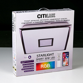 Потолочный светодиодный светильник CITILUX Старлайт Смарт CL703AK80G