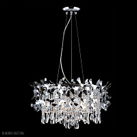 Подвесная хрустальная люстра Crystal Lux ROMEO SP6 CHROME D600