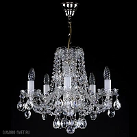 Подвесная хрустальная люстра ArtGlass FRANCESCA V. NICKEL CE