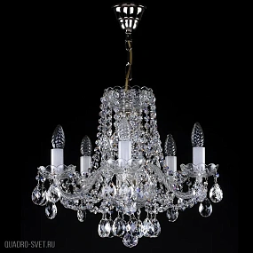 Подвесная хрустальная люстра ArtGlass FRANCESCA V. NICKEL CE