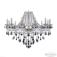 Большая хрустальная люстра Bohemia IVELE Crystal 1415/12/360 G K781