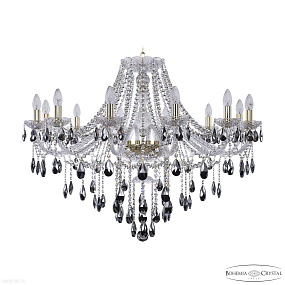 Большая хрустальная люстра Bohemia IVELE Crystal 1415/12/360 G K781