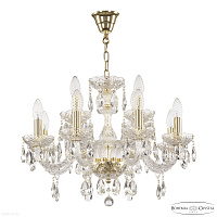 Хрустальная подвесная люстра Bohemia IVELE Crystal 117/8+4/195 G