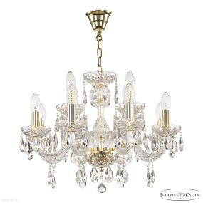 Хрустальная подвесная люстра Bohemia IVELE Crystal 117/8+4/195 G