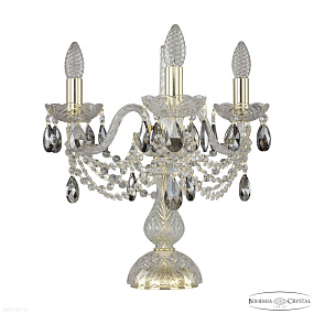 Настольная лампа с хрусталем Bohemia IVELE Crystal 1406L/3/141-39 G K731