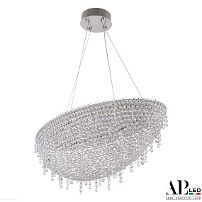 Хрустальная подвесная светодиодная люстра APL LED Sicilia SH508.0.80.B.Ni.4000