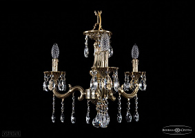 Литая подвесная люстра с хрусталем Bohemia IVELE Crystal 1701/3/181/A/GB