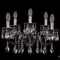 Бра литое с хрусталем Bohemia IVELE Crystal 1702B/5/175+250/A/NB