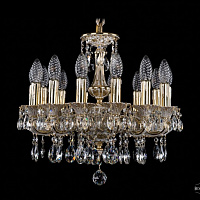 Литая подвесная люстра с хрусталем Bohemia IVELE Crystal 1707/14/125/A/GW