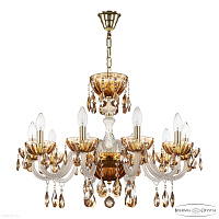 Хрустальная подвесная люстра Bohemia IVELE Crystal 5417/10/240 G Amber/M-1H K721