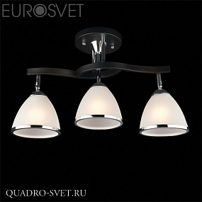 Люстра потолочная EUROSVET 9612 9612/3 хром/венге