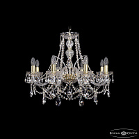 Хрустальная подвесная люстра Bohemia IVELE Crystal 1411/8/240/G