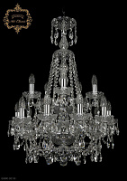Большая хрустальная люстра Bohemia Art Classic 11.25.10+5.200.2d.XL-84.Cr.Sp
