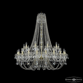Большая хрустальная люстра Bohemia IVELE Crystal 1406/20+10/400/h-130 G