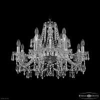 Хрустальная подвесная люстра Bohemia IVELE Crystal 1403/8+4/240 Ni
