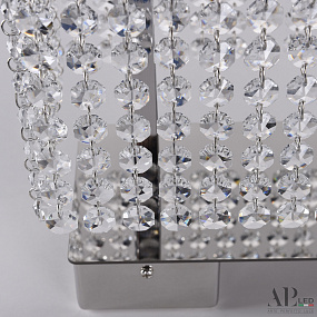Хрустальная светодиодная настольная лампа APL LED Sicilia SH500.L1.60.A.Ni.4000