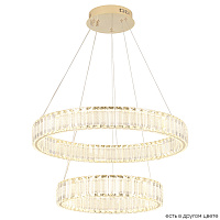 Подвесная хрустальная светодиодная люстра Crystal Lux MUSIKA SP100W LED GOLD