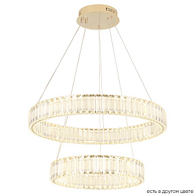 Подвесная хрустальная светодиодная люстра Crystal Lux MUSIKA SP100W LED GOLD