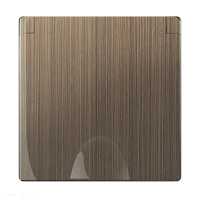 Накладка для розетки IP44 с крышкой (бронзовый) Werkel WL12-SKGSC-IP44-CP
